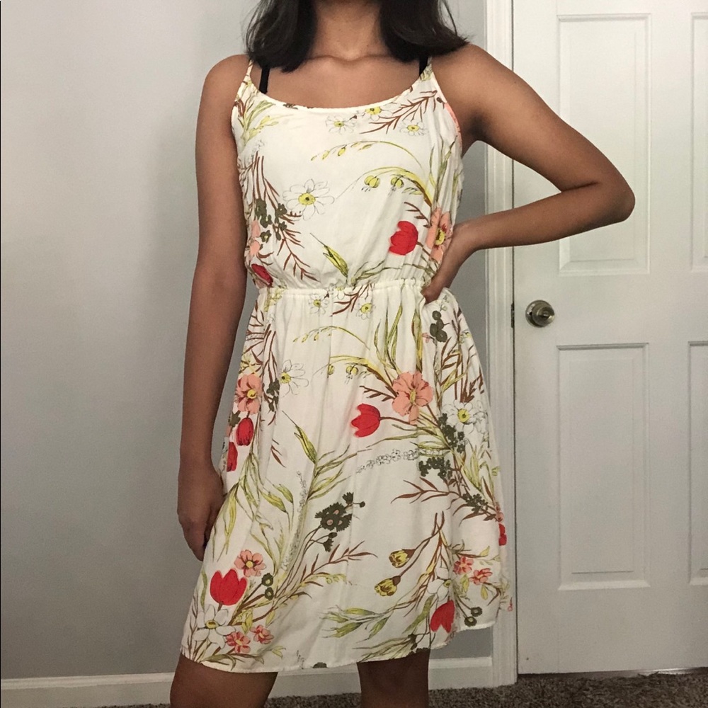 White flower dress